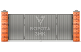 Складные ворота гаражные 3000×3000 ЗМК-2078